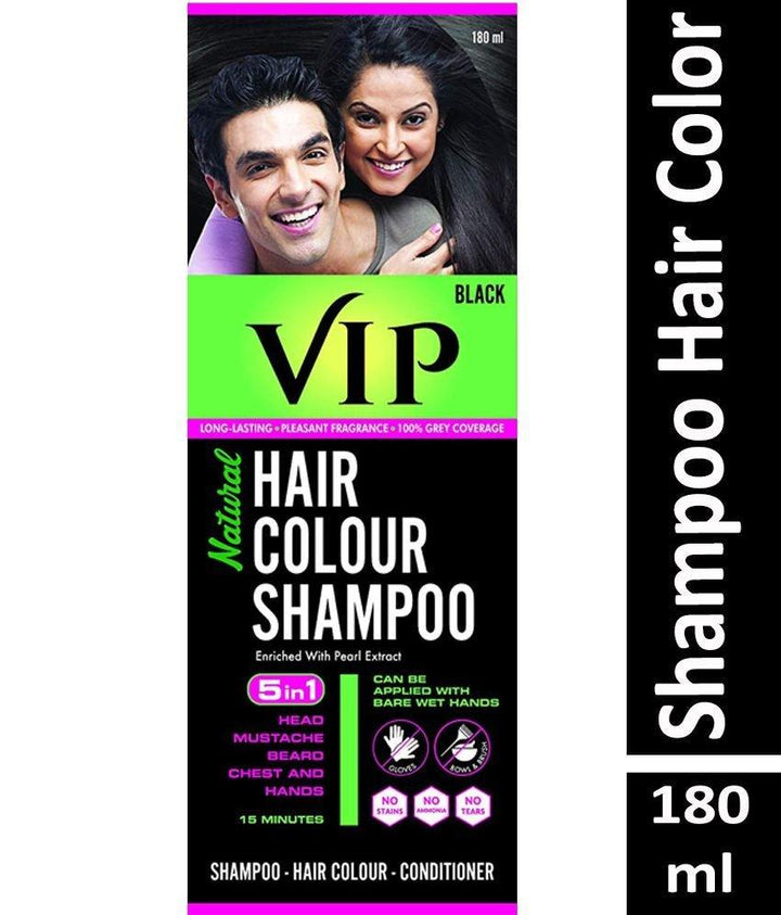 VIP Black Shampoo Hair Color - 180ml - Pinoyhyper