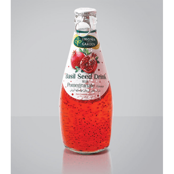 Virginia Garden Basil Seed Drink Pomegranate - 290Ml - Pinoyhyper