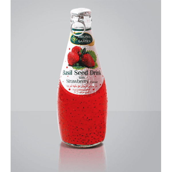 Virginia Garden Basil Seed Drink Strawberry - 290ML - Pinoyhyper