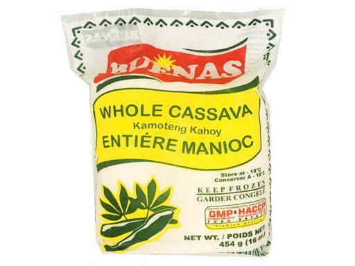 Whole Peeled Cassava Buenas - 454g Frozen - Pinoyhyper