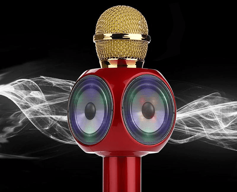 Wireless Bluetooth Microphone Karaoke With LED Light WS-1816 - Pinoyhyper