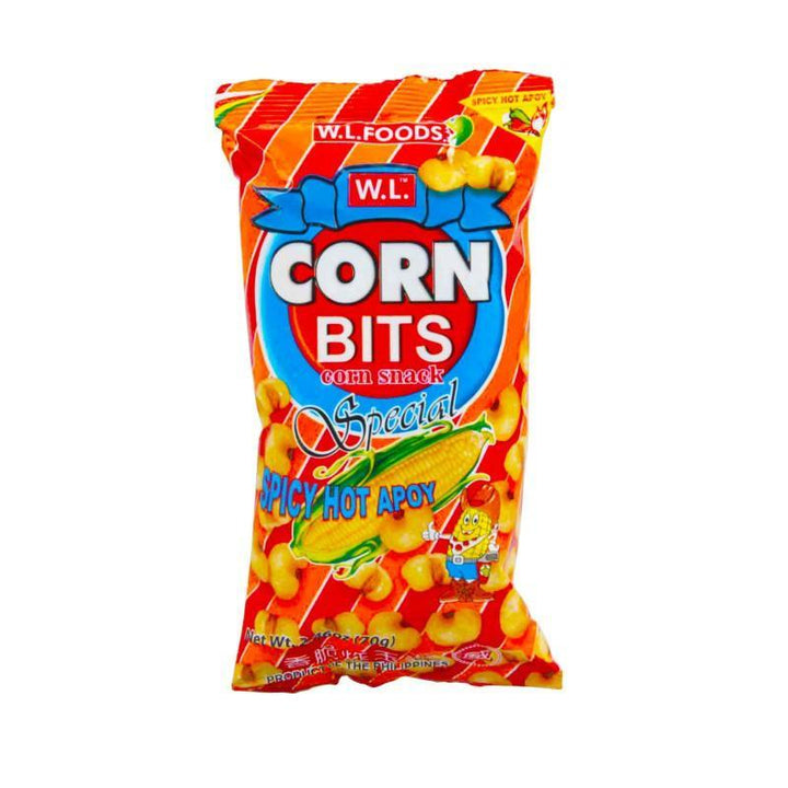 WL Food Corn bits Spicy Hot Apoy 70g - Pinoyhyper