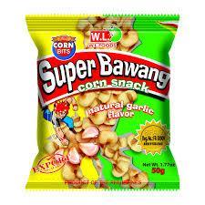 WL Super Bawang Corn Snack All Natural Garlic Flavor 50g - Pinoyhyper