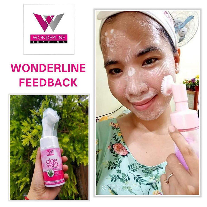 Wonderline Aloevera Extract Facial Foam Cleanser - 100ml - Pinoyhyper