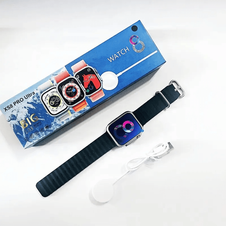 XS8 Pro Ultra Smart watch, Series 8 Big Screen 193 infinite Display - Black - Pinoyhyper