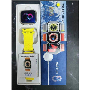 XS8 Pro Ultra Smart watch, Series 8 Big Screen 193 infinite Display - Yellow - Pinoyhyper