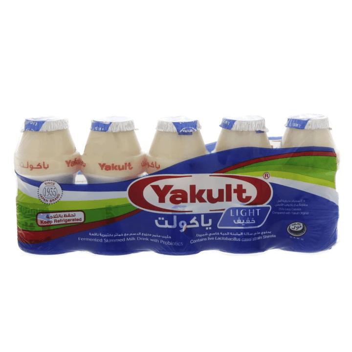 Yakult Light Non-Fat Probiotic Drink 80ml x 5 Pieces - Pinoyhyper