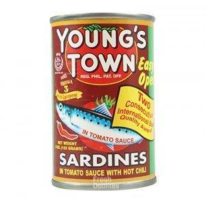 Youngs Town Red Sardines Chili Sauce Easy Open 155g - Pinoyhyper