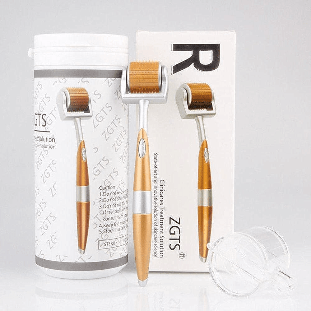 ZGTS Derma Roller Professional Gold Plated 192 Needles - 0.5mm - Pinoyhyper